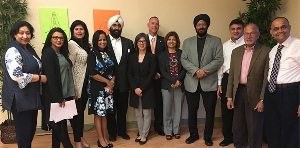 South Asian American Affairs Commissioners at the 2019 First Public Meeting in Columbia with GOCI Executive Director Steven J. McAdams and Administrative Director Christina Poy